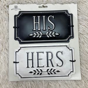 His and her sign